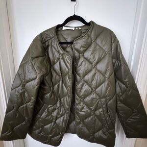 Olive Quilted Women's Jacket